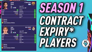 FIFA 21 SEASON 1 CONTRACT EXPIRY PLAYERS [upl. by Karame]