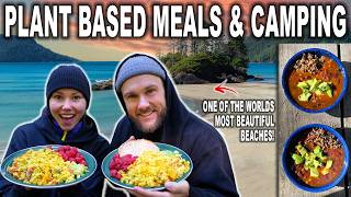 WHAT I EAT CAMPING  DELICIOUS VEGAN MEAL IDEAS [upl. by Bove895]