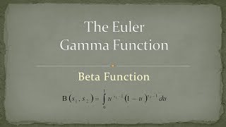 Gamma Function  Part 10  Beta Function [upl. by Oeniri]