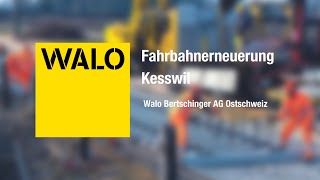 Walo Bertschinger AG  Fahrbahnerneuerung Kesswil [upl. by Asilej]