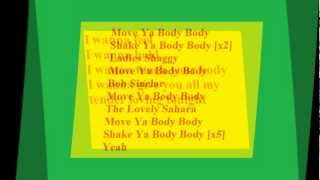 Shaggy ft Bob Sinclair and Sahara  I wanna LYRICS [upl. by Thaddus]