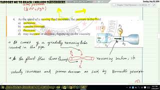 Ch7MCQ4As the speed of a moving fluid increases the pressure in the fluid [upl. by Euqinommod731]