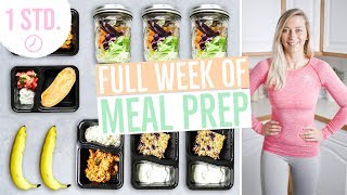 MEAL PREP für 1 Woche  Wochenplan zum Abnehmen  Vorkochen für 5 Tage [upl. by Hi234]