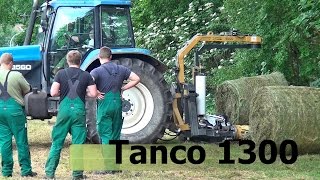 Tanco 1300 noch ein Wickel Rundballen Busch Poggensee New Holland 8590 [upl. by Ecidnarb486]