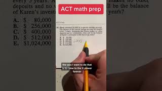 ACT Math practice question of the day 26 [upl. by Ayota]