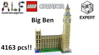 Lego Creator 10253 Big Ben  Lego Speed Build Review [upl. by Ynnelg]