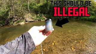 Trout Fishing with Hatchery Dust  Should be ILLEGAL to USE [upl. by Elna]