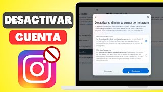 ¡Cómo DESACTIVAR cuenta de INSTAGRAM Temporalmente [upl. by Nyladnek292]