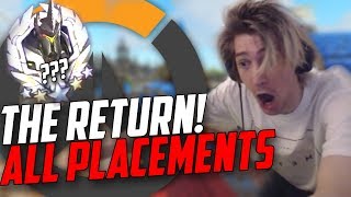 xQc  THE RETURN OVERWATCH PLACEMENTS WCHAT  xQcOW [upl. by Piper]