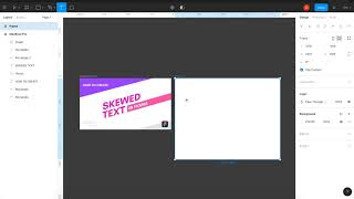 How to Create Skewed Text in Figma [upl. by Arly]