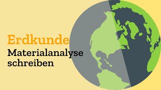 Materialanalyse amp Lokalisation in Erdkunde  Aufgaben im Abitur in Geographie mit Themen Klausur [upl. by Ekez98]