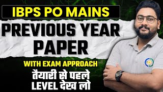 🚀 Smart Exam Approach to Crack Mains Fast IBPS PO Mains 2023 Previous Year Paper with Exam Approach [upl. by Walcoff14]