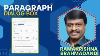 8 Paragraph Dialog box options in MSWORD [upl. by Krutz]