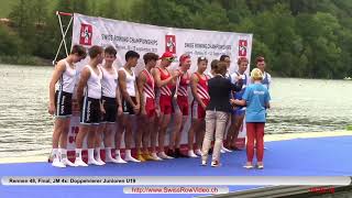 345 Siegerehrung JM 4x Final SM Rotsee 12 Sept 2021 Doppelvierer Junioren U19 Rennen 48 [upl. by Aiyotal]