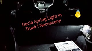 Add Light to Dacia Spring Trunk [upl. by Zapot]