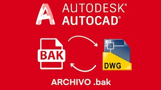 AutoCAD archivo bak [upl. by Arikihs590]