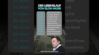 Der Lebenslauf von Elon Musk vermögensaufbau investieren [upl. by Brunella]