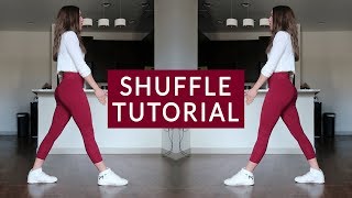 Shuffle Tutorial Basics Running Man T Step and Variations [upl. by Nauquf]