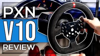 PXN V10 Review  The NEWEST EntryLevel Force Feedback Wheel [upl. by Jaclin]