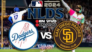 🔴 EN VIVO LOS ANGELES DODGERS vs SAN DIEGO PADRES  NATIONAL LEAGUE DIVISION SERIES 2024  MLB LIVE [upl. by Hakim]