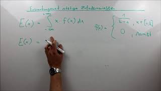 Erwartungswert stetiger Zufallsvariablen [upl. by Ellehsim]