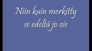 Anne Mattila Kun katseet kerran kohtaa Lyrics [upl. by Rior]