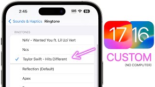 How to Set ANY Song as RINGTONE on iPhone Easiest Way [upl. by Aihsinyt]