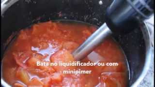 Molho de Tomates Caseiro  Base de tomates para diversas receitas [upl. by Cirded]