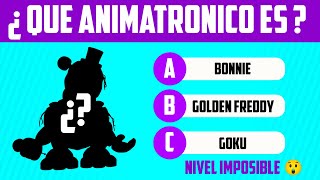 ¿Puedes adivinar el animatronico de FNAF con solo la silueta Nivel Imposible [upl. by Kowal]