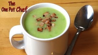 Potato Pea and Bacon Soup  One Pot Chef [upl. by Elawalo]