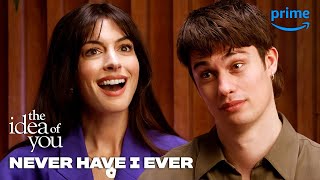 Nicholas Galitzine and Anne Hathaway Play Never Have I Ever  The Idea of You  Prime Video [upl. by Oshinski]