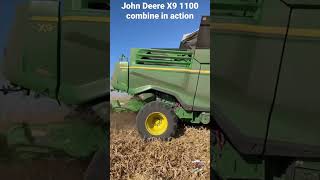 John Deere X9 1100 combine harvesting corn in Indiana [upl. by Ran]