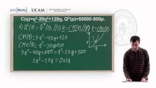 Microeconomía II  La competencia perfecta Ejercicio práctico 2  Alfonso Rosa [upl. by Balkin]