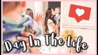 DAY IN THE LIFE AS A YOUNG MOM OF 3 [upl. by Elitnahc]