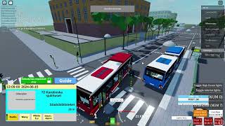 Kör buss från Frihamnen till Karolinska sjukhuset i Roblox [upl. by Mozza]