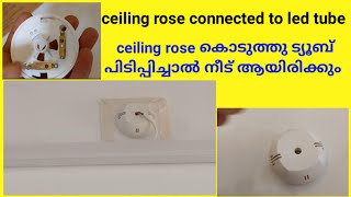 ceiling rose connect led tube set howi love god [upl. by Gitel]