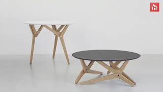 Boulon Blanc  from coffee table to dining table in one effortless motion [upl. by Kohl115]