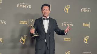 Néstor Carbonell Best Guest Drama Actor Shōgun 2024 Emmys press room interview [upl. by Htrowslle]