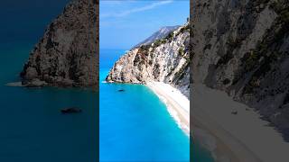 🔝 ⛱️ Best Beaches Lefkada Greece 📍 Egremni Beach 🎵 Melodic House Drone 4K Footage [upl. by Alard817]