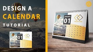 How to Create a Calendar  Desk calendar  Adobe Illustrator Tutorial [upl. by Reh]