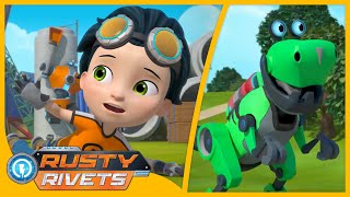 Rusty’s Pet Project  Super Sticky Glue MORE  Rusty Rivets  Cartoons for Kids [upl. by Annasus]