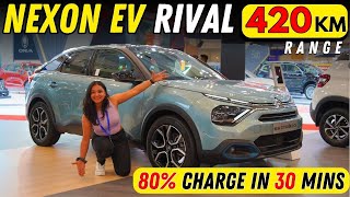 Nexon EV Rival with 420 KMs Range  ADAS Features  Citroen eC4 Electric Car citroenec4 Nexonev [upl. by Mcwilliams]