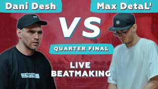 Dani Desh vs Max Detal The saga continuesLive Beatmaking Fingerdrumming V1 Battle 21012022 [upl. by Melamed]