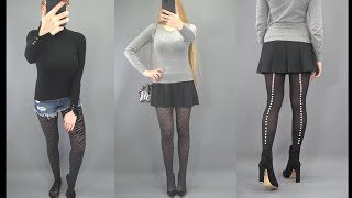 Winter TIGHTS PANTYHOSE Calzedonia 2022  Combined with outfits [upl. by Demetria305]