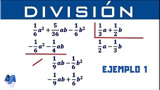 División de polinomios con fracciones  Ejemplo 1 [upl. by Anama]