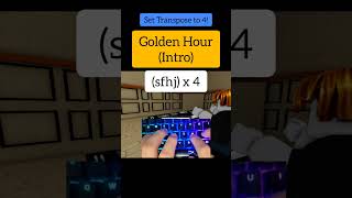 Golden Hour Easy Roblox Piano Tutorial [upl. by Nhaj103]