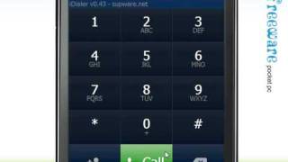 iDialer v043 finger friendly dialpad for Windows Mobile [upl. by Nnylak662]