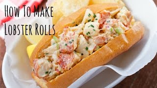 How To Make Lobster Rolls Recipe ロブスターロールの作り方 （レシピ） [upl. by Guevara260]