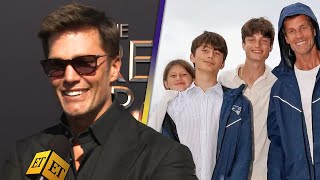 Tom Brady Jokes His Teenagers Think Everything He Does Is ‘Lame’ Exclusive [upl. by Ernie]