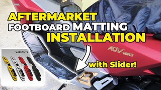 ADV 160  Footboard Matting Aftermarket  INSTALLATION DIY [upl. by Nihcas]